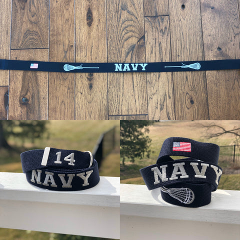 Navy D-Ring Belt