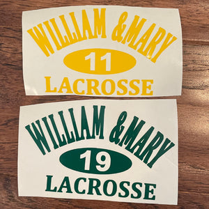 William & Mary Decal Stickers